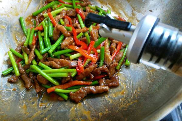 蒜薹炒肉的做法图解13