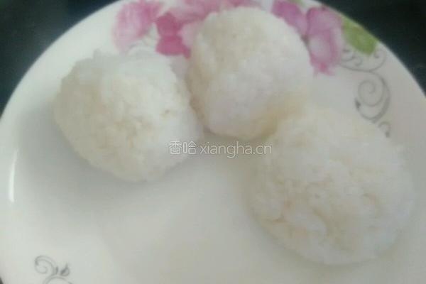 滑肉三丝饭团的做法图解5