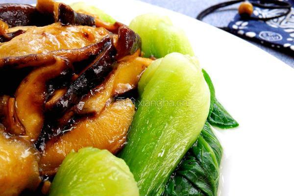 蚝油香菇油菜的做法图解12