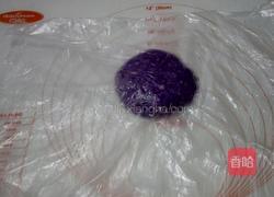 浪漫紫色花朵饼干的做法图解4