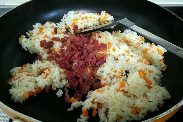 牛肉杂蔬蛋炒饭的做法图解7