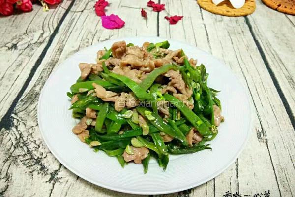 眉豆小炒肉的做法图解7