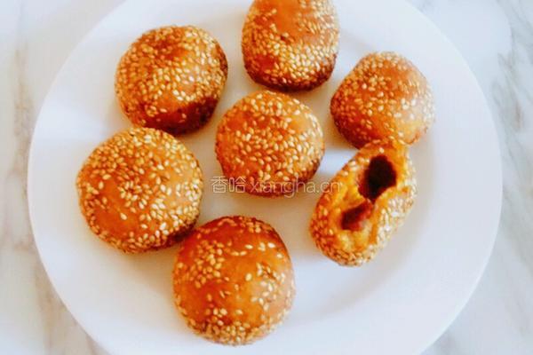 豆沙芝麻球