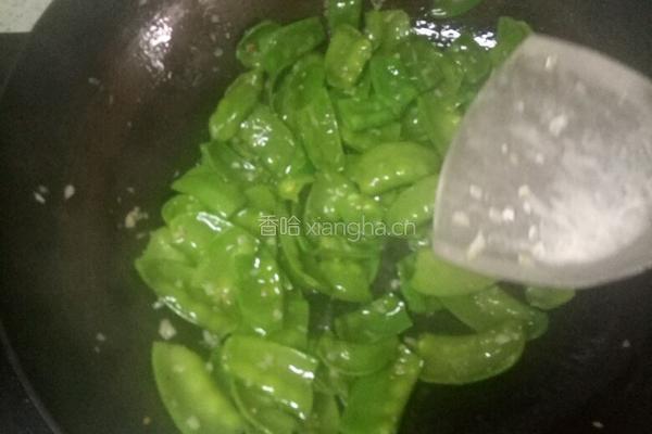 蒜蓉豌豆角的做法图解4