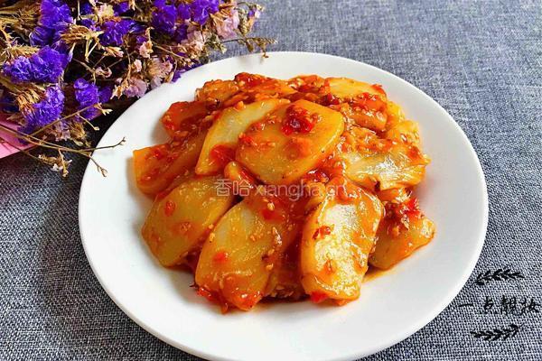 蒜蓉辣椒酱炒年糕的做法图解11