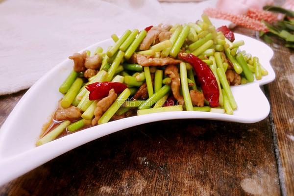 蒜薹炒肉的做法图解9
