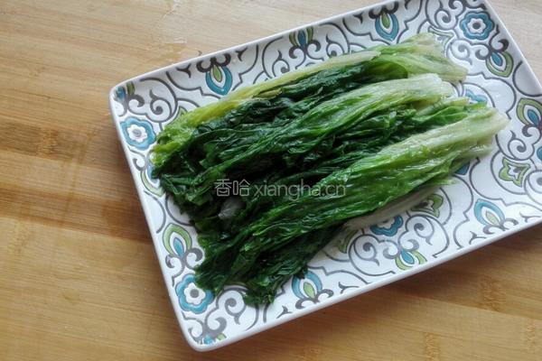 蚝油生菜的做法图解3