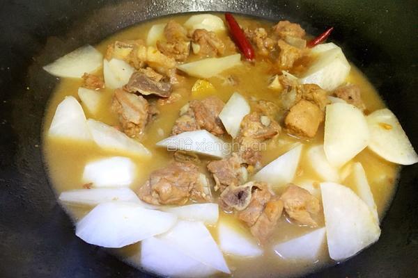 黄豆酱萝卜烧排骨的做法图解12