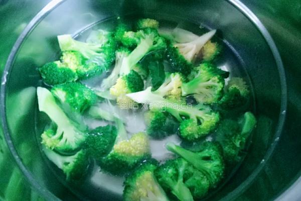 鸟巢（西兰花炒鹌鹑蛋）的做法图解4