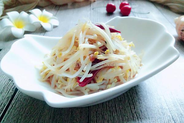 炝爆绿豆芽的做法图解8