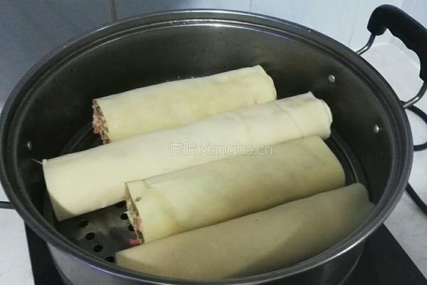 猪肉干豆腐卷的做法图解7