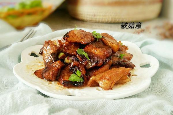 酱油炒五花肉的做法图解8