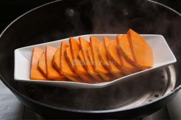 蒜蓉肉末蒸南瓜的做法图解9