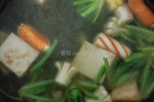 菠菜三鲜汤的做法图解3