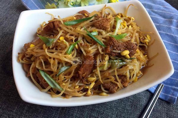 豆芽烧肉的做法图解10