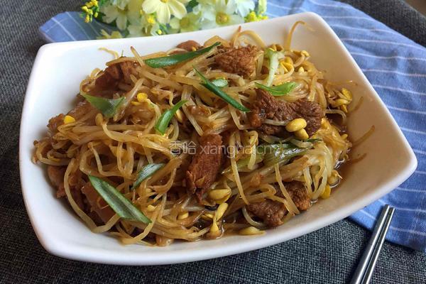 豆芽烧肉的做法图解9