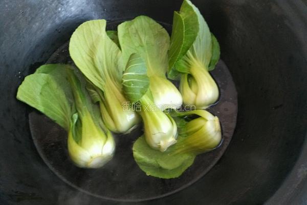 蚝油香菇油菜的做法图解6