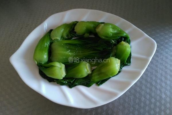 蚝油香菇油菜的做法图解8