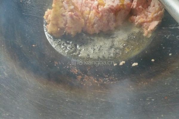 肉末炒豇豆的做法图解3