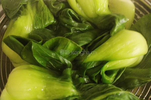 香菇油菜的做法图解3