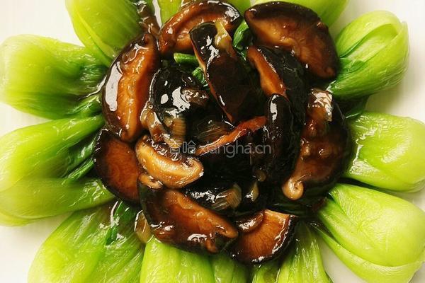 香菇油菜的做法图解8