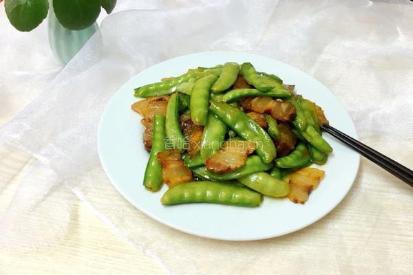 腊肉炒荷兰豆