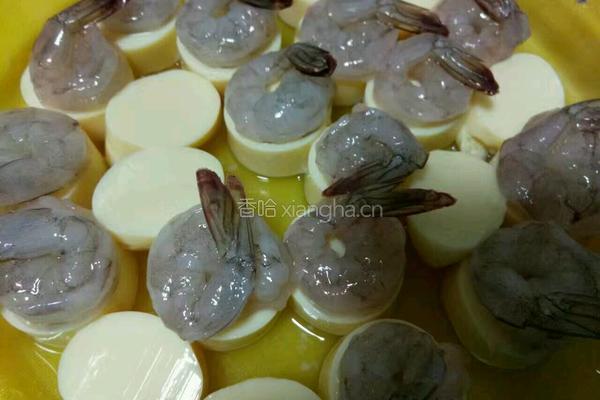 玉子豆腐蒸虾仁的做法图解8