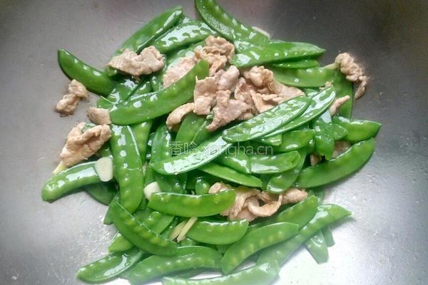 荷兰豆炒肉的做法图解8