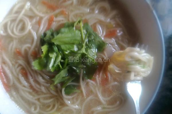 胡萝卜香菜面