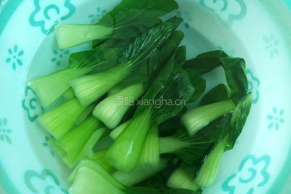 香菇青菜的做法图解3