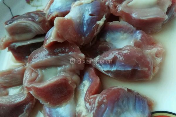 辣炒鸡肾的做法图解1