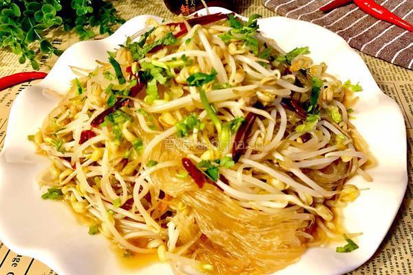绿豆芽炒粉丝的做法图解12