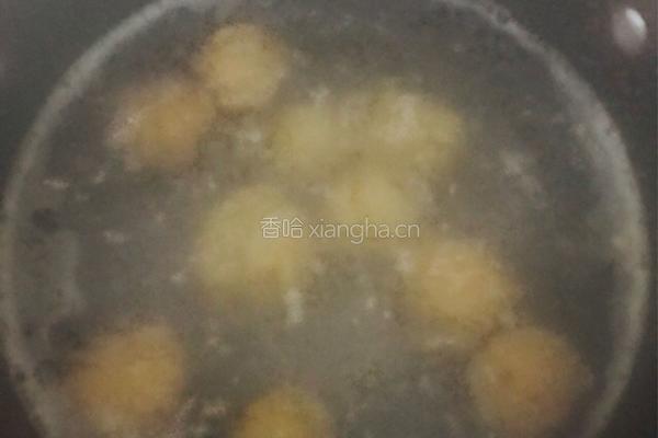 菠菜丸子汤的做法图解4