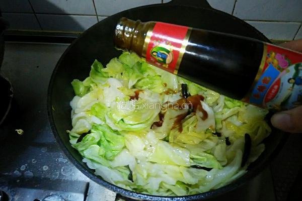 蚝油手撕包菜的做法图解5