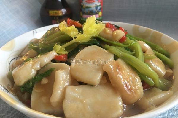 蚝油炒年糕的做法图解6