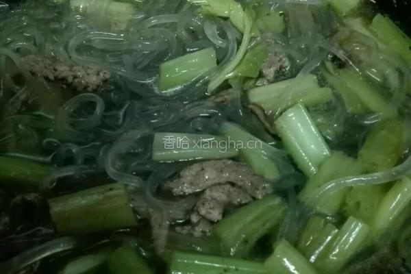 芹菜猪肉炖粉条的做法图解11