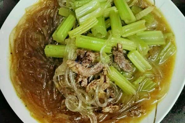芹菜猪肉炖粉条的做法图解14