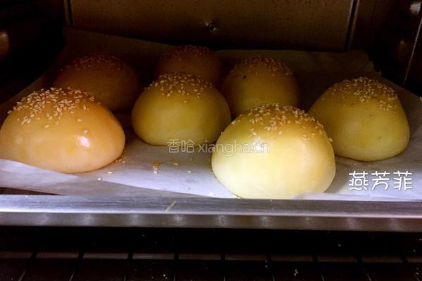自制汉堡面包胚的做法图解12