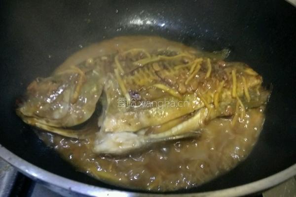 黄豆酱焖罗非鱼的做法图解10