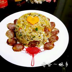 香肠炒米饭的做法[图]