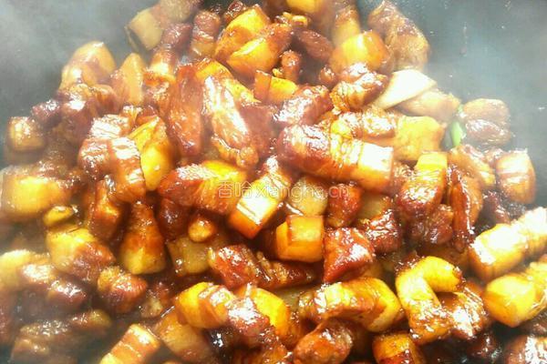 红焖肉油菜的做法图解5