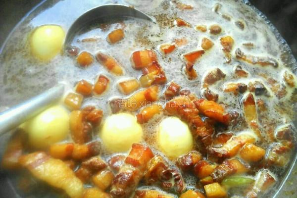 红焖肉油菜的做法图解7