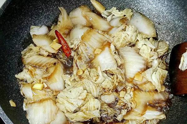 醋溜白菜的做法图解10