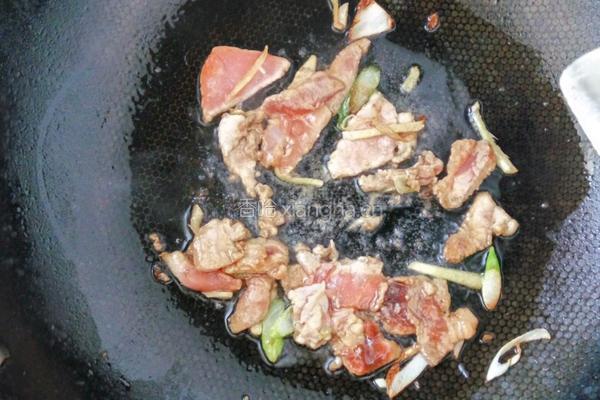 菜花炒肉的做法图解7