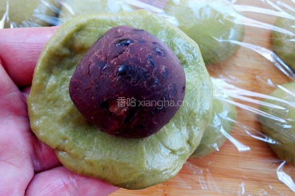 菠菜面豆沙小餐包的做法图解10