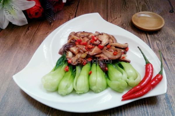 香菇炒油菜的做法图解11