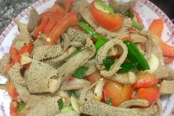 炒羊肚的做法图解10