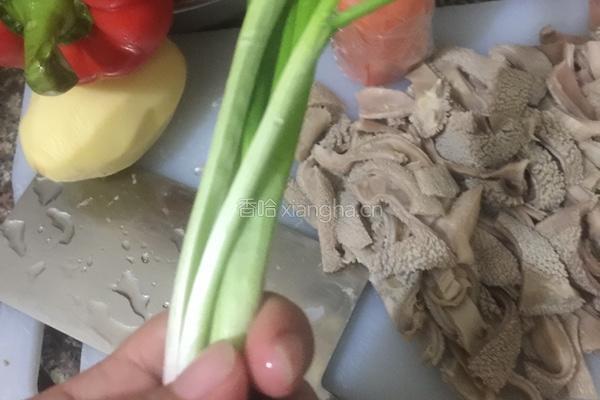 炒羊肚的做法图解5