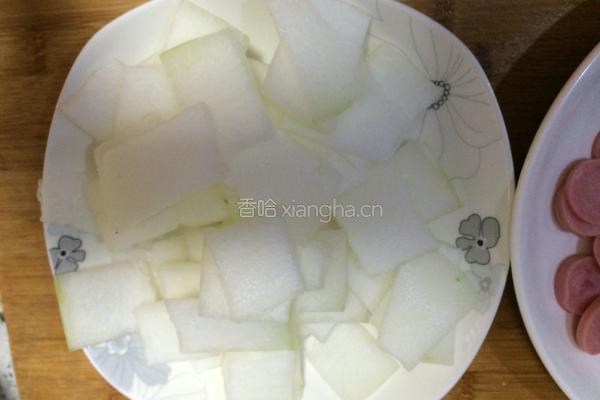 蚝油冬瓜片的做法图解3