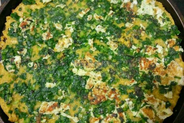 玉米韭菜饼的做法图解7